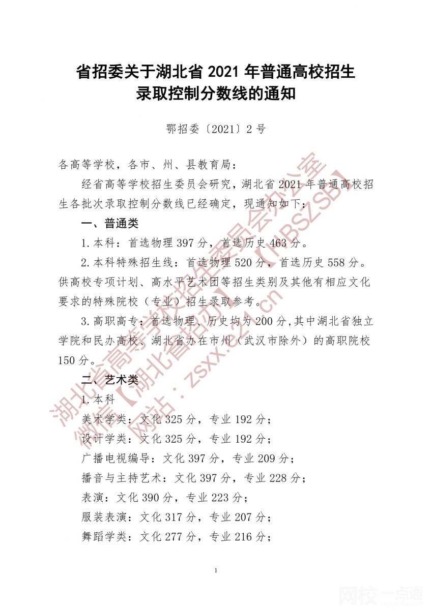 2022年湖北省高考本科分?jǐn)?shù)線（湖北省高考分?jǐn)?shù)線一覽表）