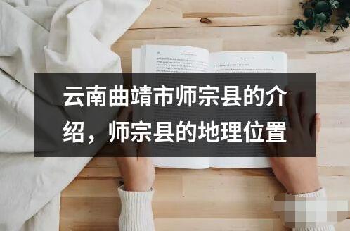 云南曲靖市師宗縣的介紹，師宗縣的地理位置