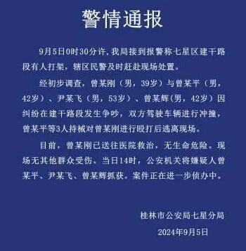 廣西4男子街頭開(kāi)車互撞持械打架 實(shí)在太嚇人了