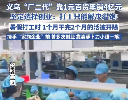 義烏“廠二代”靠1元百貨年銷4億元 為什么這么厲害？