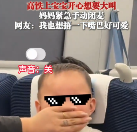 萌娃坐高鐵激動(dòng)不已 媽媽手動(dòng)閉麥 實(shí)在太可愛了
