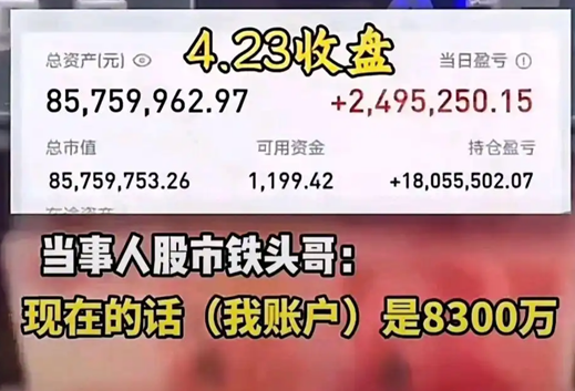 男子稱炒股11年賺6000多萬 到底是不是真的？